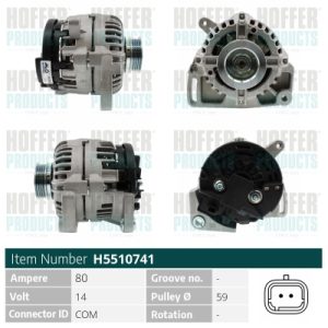 Alternator HOFFER H5510741 – RENAULT | AutoRival