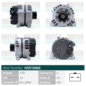 Alternator HOFFER H5515065 – RENAULT | AutoRival