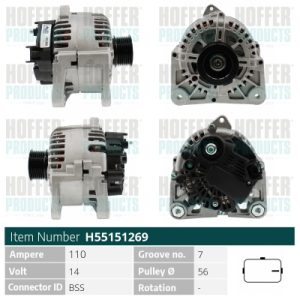 Alternator HOFFER H55151269 – RENAULT | AutoRival