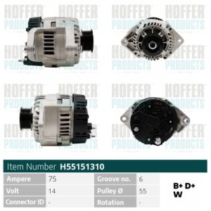 Alternator HOFFER H55151310 – RENAULT | AutoRival