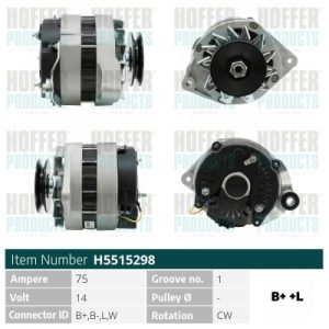 Alternator HOFFER H5515298 – RENAULT | AutoRival