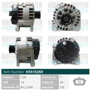 Alternator HOFFER H5515359 – RENAULT | AutoRival