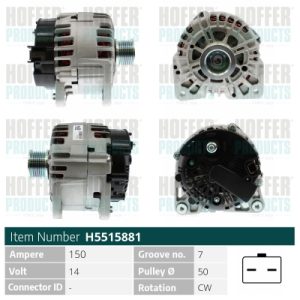 Alternator HOFFER H5515881 – RENAULT | AutoRival