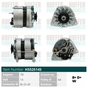 Alternator HOFFER H5525145 – RENAULT | AutoRival