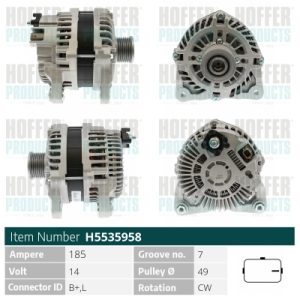 Alternator HOFFER H5535958 – RENAULT | AutoRival
