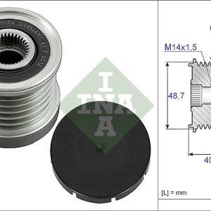 Fulie alternator INA 535 0038 10 – RENAULT | AutoRival