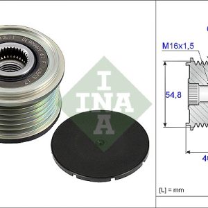 Fulie alternator INA 535 0102 10 – RENAULT | AutoRival