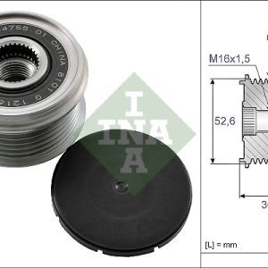 Fulie alternator INA 535 0137 10 – RENAULT | AutoRival