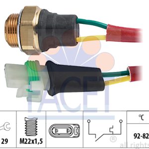 Comutator temperatura ventilator radiator FACET 7.5127 – RENAULT | AutoRival