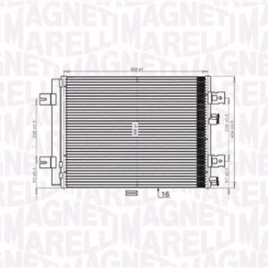 Condensator climatizare MAGNETI MARELLI 350203765000 – RENAULT | AutoRival