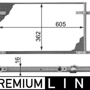 Condensator climatizare MAHLE ORIGINAL AC 278 000P – RENAULT | AutoRival