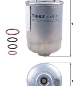 Filtru combustibil MAHLE ORIGINAL KL 485/15D – RENAULT | AutoRival