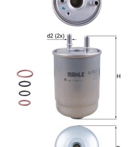 Filtru combustibil MAHLE ORIGINAL KL 752/2D – RENAULT | AutoRival