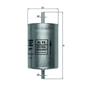 Filtru combustibil MAHLE ORIGINAL KL 95 – RENAULT | AutoRival