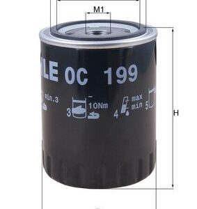 Filtru ulei MAHLE ORIGINAL OC 199 – RENAULT | AutoRival