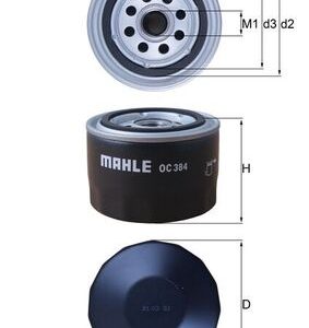 Filtru ulei MAHLE ORIGINAL OC 384 – RENAULT | AutoRival