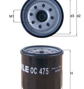 Filtru ulei MAHLE ORIGINAL OC 475 – RENAULT | AutoRival