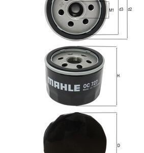 Filtru ulei MAHLE ORIGINAL OC 727 – RENAULT | AutoRival