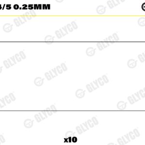 Cuzineti biela GLYCO 71-3754/5 0.25mm – RENAULT | AutoRival