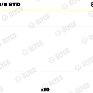 Cuzineti biela GLYCO 71-3754/5 STD – RENAULT | AutoRival