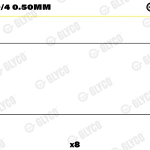 Cuzineti biela GLYCO 71-4130/4 0.50mm – RENAULT | AutoRival