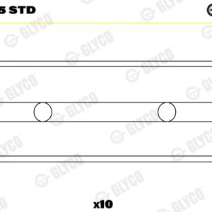 Cuzineti arbore cotit GLYCO H1359/5 STD – RENAULT | AutoRival