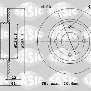 Disc frana SASIC 6104001 – RENAULT | AutoRival