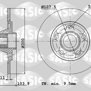 Disc frana SASIC 6104045 – RENAULT | AutoRival