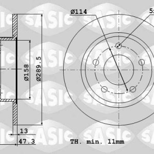 Disc frana SASIC 6104055 – RENAULT | AutoRival