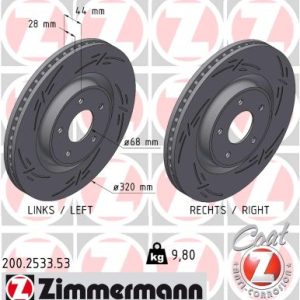 Disc frana ZIMMERMANN 200.2533.53 – RENAULT | AutoRival