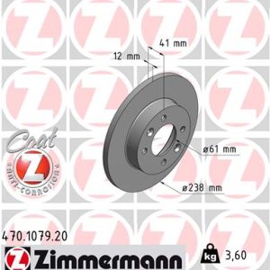 Disc frana ZIMMERMANN 470.1079.20 – RENAULT | AutoRival
