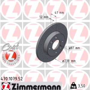 Disc frana ZIMMERMANN 470.1079.52 – RENAULT | AutoRival