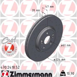 Disc frana ZIMMERMANN 470.2418.52 – RENAULT | AutoRival