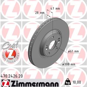 Disc frana ZIMMERMANN 470.2426.20 – RENAULT | AutoRival