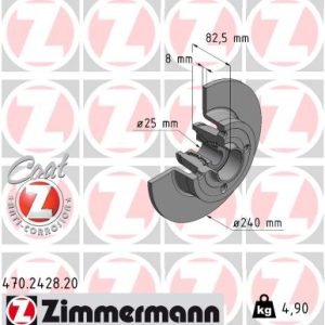 Disc frana ZIMMERMANN 470.2428.20 – RENAULT | AutoRival