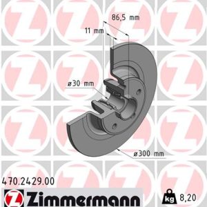Disc frana ZIMMERMANN 470.2429.00 – RENAULT | AutoRival
