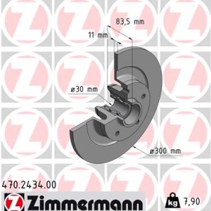 Disc frana ZIMMERMANN 470.2434.00 – RENAULT | AutoRival