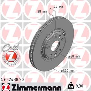 Disc frana ZIMMERMANN 470.2438.20 – RENAULT | AutoRival