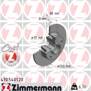Disc frana ZIMMERMANN 470.5401.20 – RENAULT | AutoRival
