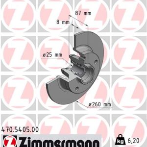 Disc frana ZIMMERMANN 470.5405.00 – RENAULT | AutoRival