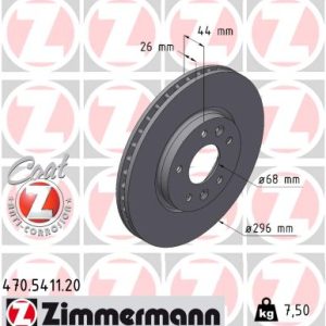 Disc frana ZIMMERMANN 470.5411.20 – RENAULT | AutoRival