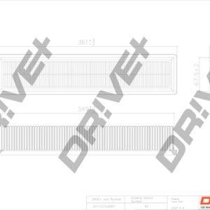 Filtru aer DRIVE DP1110.10.0097