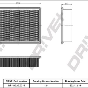Filtru aer DRIVE DP1110.10.0215