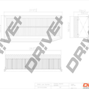 Filtru aer DRIVE DP1110.10.0546