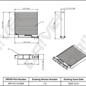 Filtru aer habitaclu DRIVE DP1110.12.0050