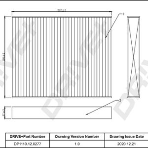 Filtru aer habitaclu DRIVE DP1110.12.0277