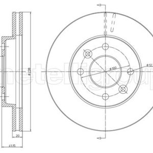 Disc frana METELLI 23-0110 – RENAULT | AutoRival