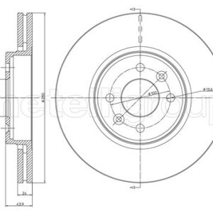 Disc frana METELLI 23-0517C – RENAULT | AutoRival