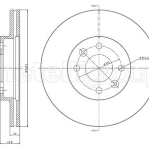 Disc frana METELLI 23-0550C – RENAULT | AutoRival
