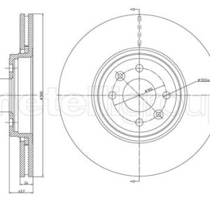 Disc frana METELLI 23-0829C – RENAULT | AutoRival